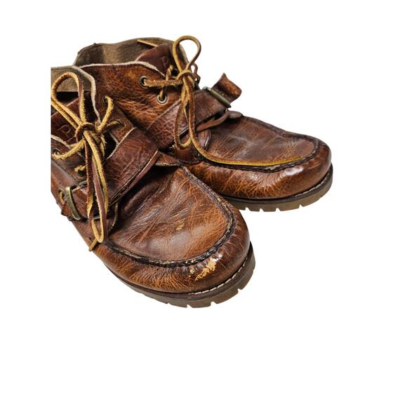 Polo Ralph Lauren 9 Rumford Brown Leather Chukka Boot Gorpcore Casual Cabin main image 7